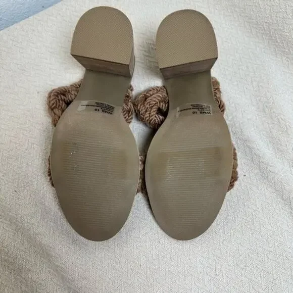 DV by Dolce Vita Roulette Toffee Brown Woven Block Heel Sandals Women’s 10 - Picture 12 of 12